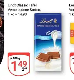 Globus Lindt classic tafel Angebot