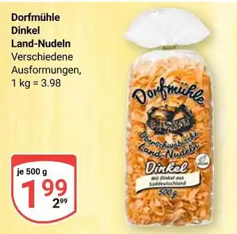 Globus Dorfmühle dinkel land-nudeln Angebot