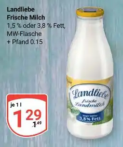 Globus Landliebe frische milch 1,5 % fett Angebot
