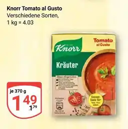 Globus Knorr tomato al gusto kräuter Angebot