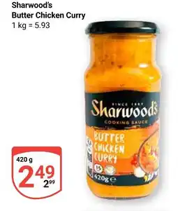 Globus Sharwood's butter chicken curry Angebot
