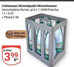 Globus Lichtenauer mineralquelle mineralwasser Angebot