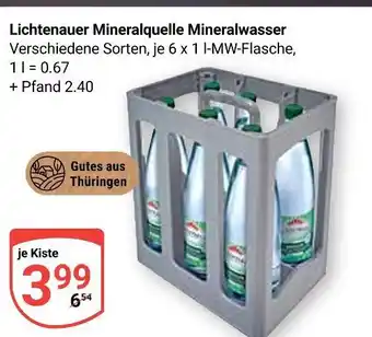 Globus Lichtenauer mineralquelle mineralwasser Angebot
