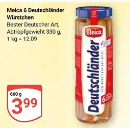 Globus Meica 6 deutschländer würstchen Angebot