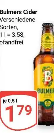 Globus Bulmers cider Angebot