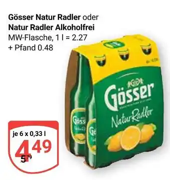 Globus Gösser natur radler Angebot