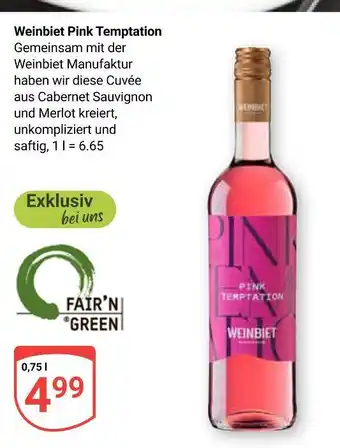 Globus Weinbiet pink temptation Angebot