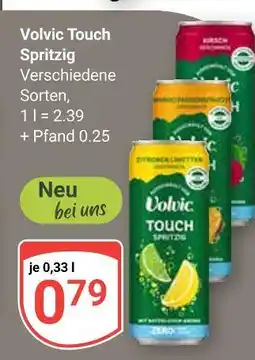 Globus Volvic touch spritzig zitrone limette Angebot