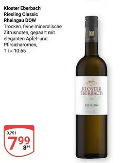 Globus Kloster eberbach riesling classic rheingau dqw Angebot