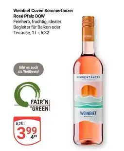 Globus Weinbiet cuvée sommertänzer rosé pfalz dqw Angebot