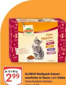 Globus Globus multipack katzennassfutter in sauce Angebot