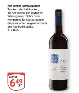 Globus Ahr winzer spätburgunder Angebot