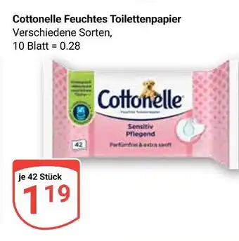 Globus Cottonelle feuchtes toilettenpapier Angebot