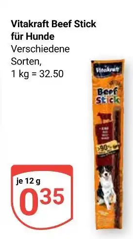 Globus Vitakraft beef stick für hunde Angebot