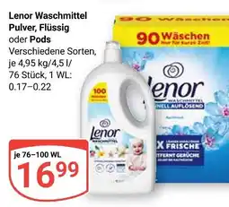 Globus Lenor waschmittel pulver Angebot