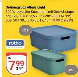 Globus Rotho ordnungsbox albula light 12 l Angebot