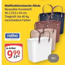 Globus Rotho multifunktionstasche albula Angebot