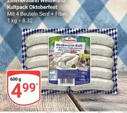 Globus Zimmermann weißwurst kultpack oktoberfest Angebot