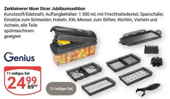Globus Genius zerkleinerer nicer dicer jubiläumsedition Angebot