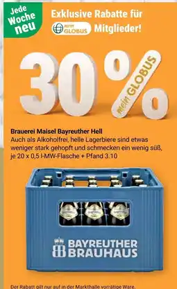 Globus Braurei maisel bayreuther hell Angebot