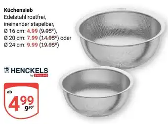 Globus Henckels by zwilling küchensieb ø 16 cm Angebot
