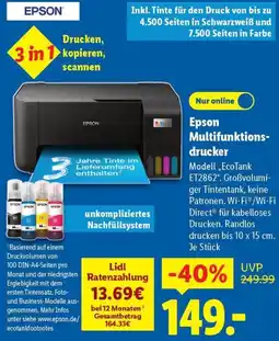 Lidl Epson Multifunktionsdrucker Angebot