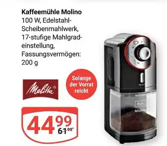 Globus Melitta kaffeemühle molino Angebot