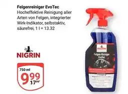 Globus Nigrin felgenreiniger evotec Angebot