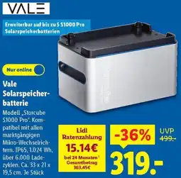 Lidl Vale Solarspeicherbatterie Angebot
