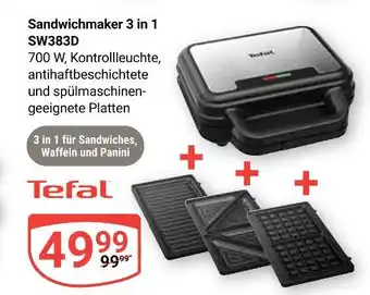 Globus Tefal sandwichmaker 3 in 1 sw383d Angebot