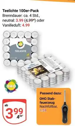 Globus Oho teelichte neutral Angebot