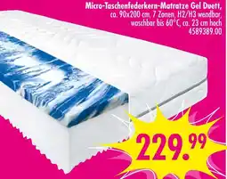 Möbel Boss Micro-taschenfederkern-matratze gel duett Angebot