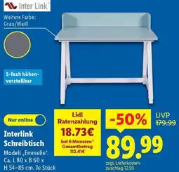 Lidl Interlink Schreibtisch Angebot