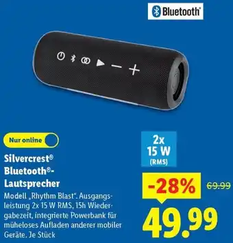 Lidl Silvercrest Bluetooth Lautsprecher Angebot