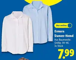 Lidl Esmara Damen-Hemd Angebot