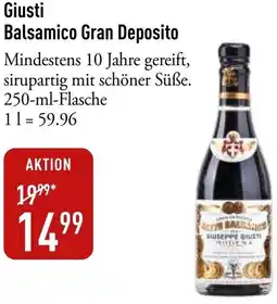Galeria Markthalle Giusti Balsamico Gran Deposito Angebot