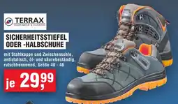 Handelshof TERRAX SICHERHEITSSTIEFEL ODER-HALBSCHUHE Angebot