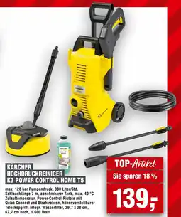 Handelshof KÄRCHER HOCHDRUCKREINIGER K3 POWER CONTROL HOME T5 Angebot
