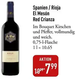 Galeria Markthalle Spanien / Rioja El Mesón Red Crianza Angebot