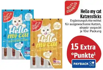Edeka Gut & Günstig Hello my cat Katzensticks Angebot