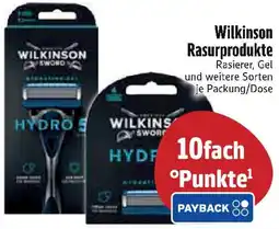 Edeka Wilkinson Rasurprodukte Angebot
