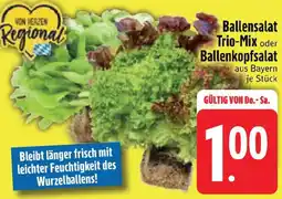 Edeka Ballensalat Trio-Mix oder Ballenkopfsalat Angebot