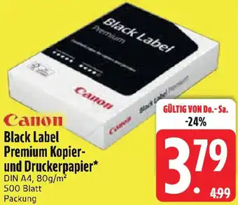 Edeka Canon Black Label Premium Kopier- und Druckerpapier Angebot