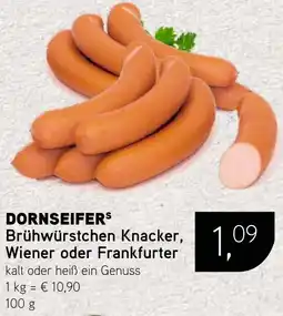 Dornseifer DORNSEIFERS Brühwürstchen Knacker, Wiener oder Frankfurter Angebot