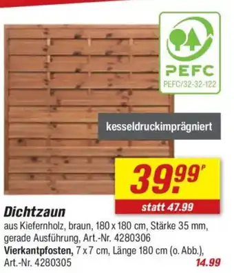 toom Baumarkt Dichtzaun Angebot