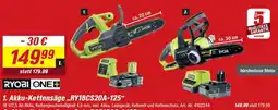 toom Baumarkt RYOBI ONE+ Akku-Kettensäge,,RY18CS20A-125" Angebot