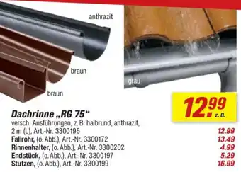 toom Baumarkt Dachrinne ,,RG 75" Angebot