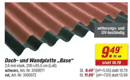 toom Baumarkt Dach- und Wandplatte „,Base" Angebot