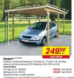 toom Baumarkt Carport Angebot