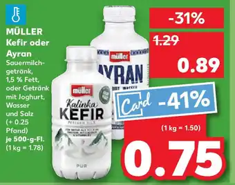 Kaufland MÜLLER Kefir oder Ayran Angebot